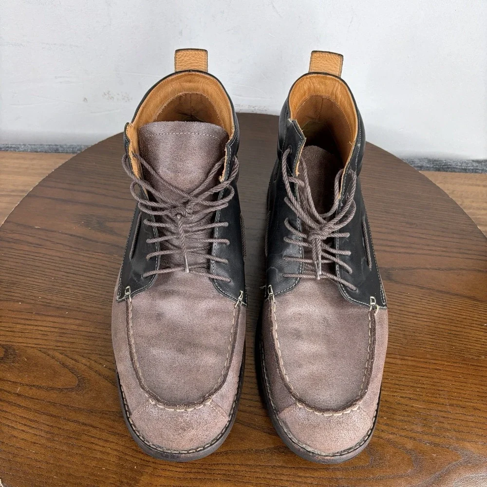 Timberland Boots Men's 12M Brown Leather Chukka Earthkeepers City Moc Toe 73173